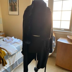 Banana Republic faux fur cardigan